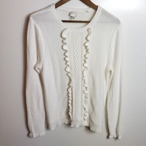 Cupio Ruffle Knit Sweater